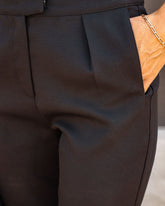 Making Boss Moves Pocketed Straight Leg Pants - Black